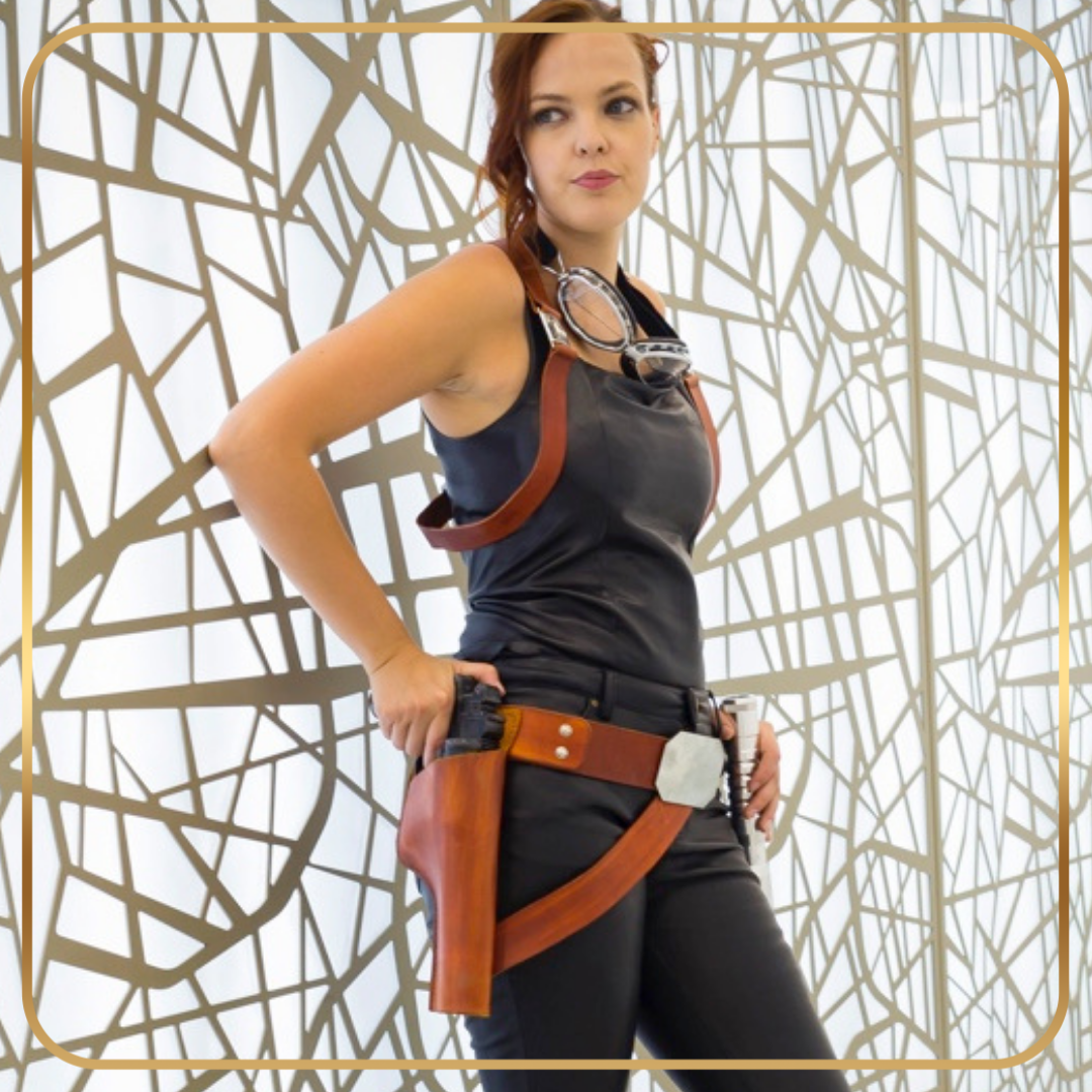 Mara Jade-Inspired Shoulder Rig & Belt – A Legacy in Leather