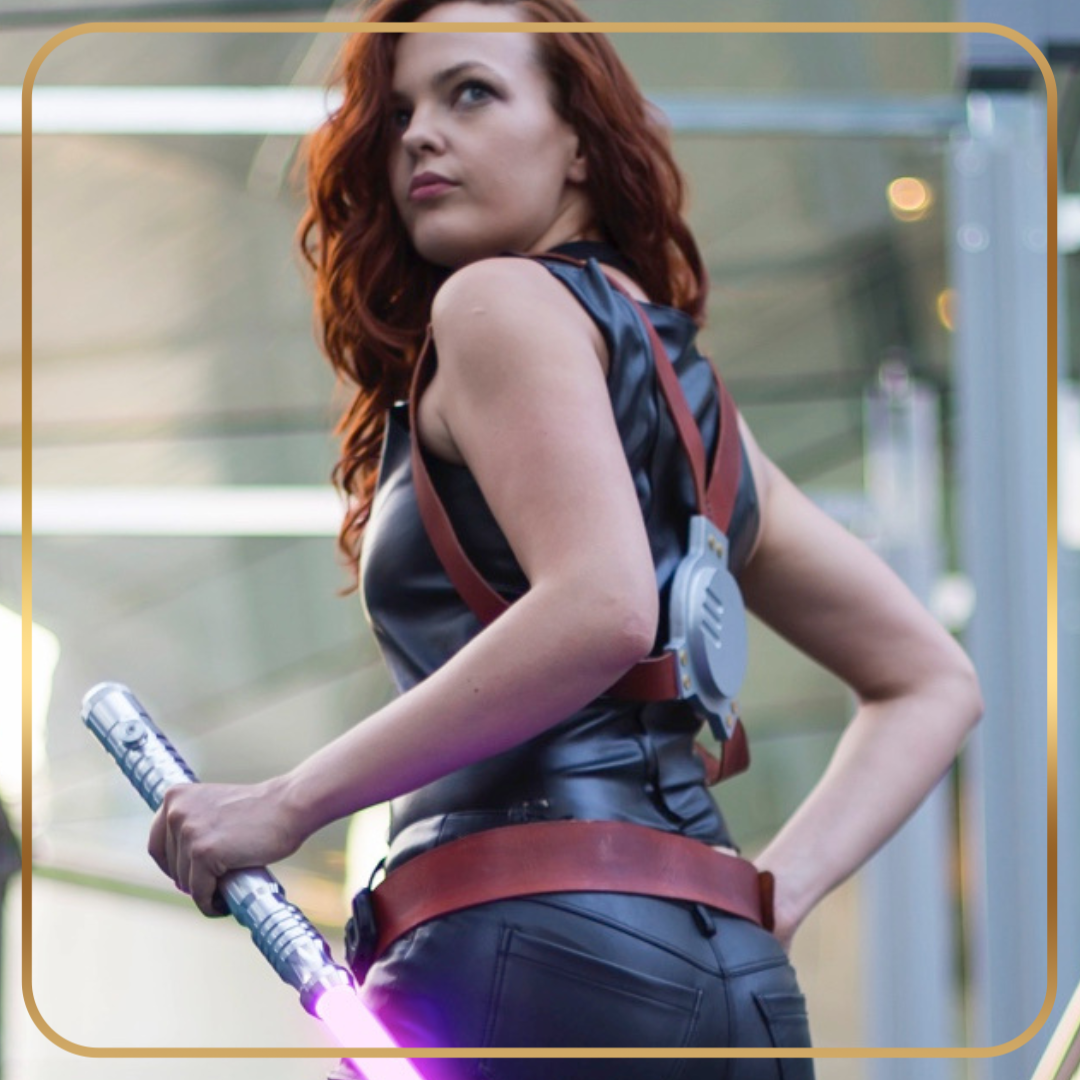 Mara Jade-Inspired Shoulder Rig & Belt – A Legacy in Leather